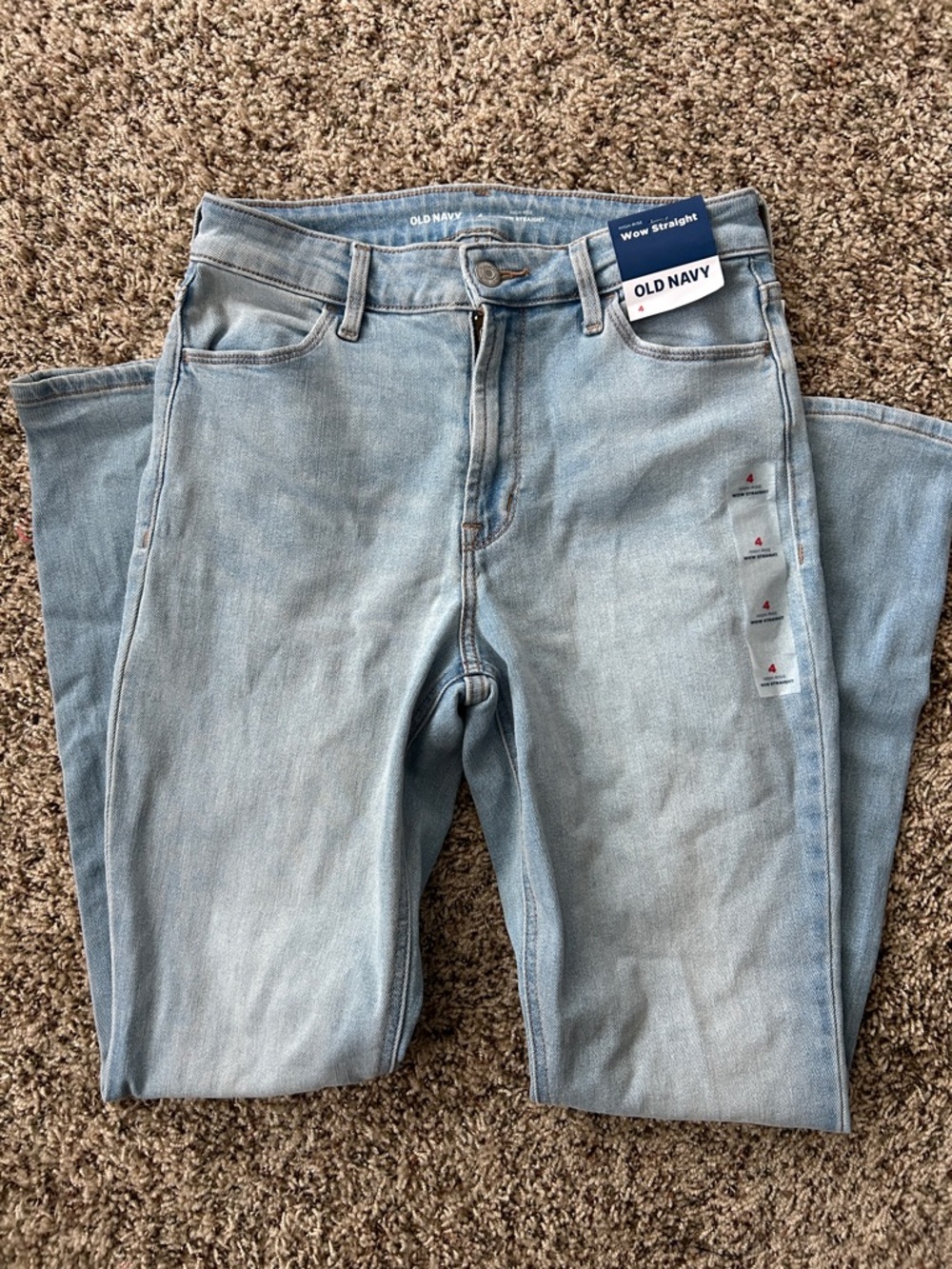 NWT old navy high rise wow straight jeans